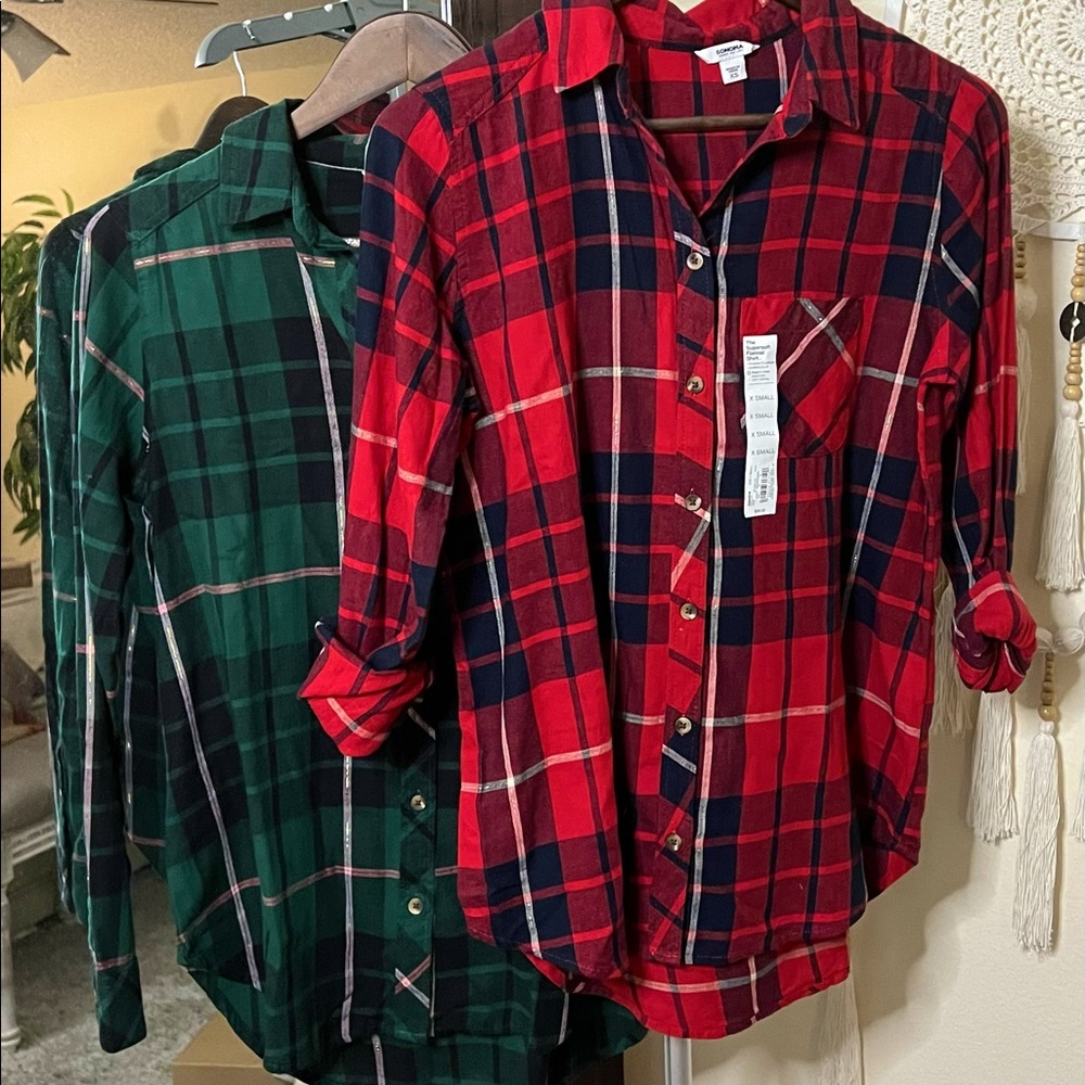 NOT FOR SALE The Supersoft Flannel Shirt Shimmery Holiday Plaid
